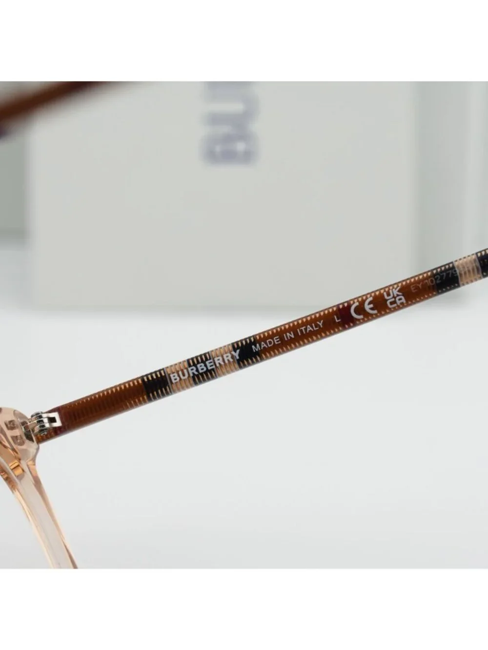 Burberry BE2389 4088 Geometric Eyeglasses 52mm - Shiny Peach